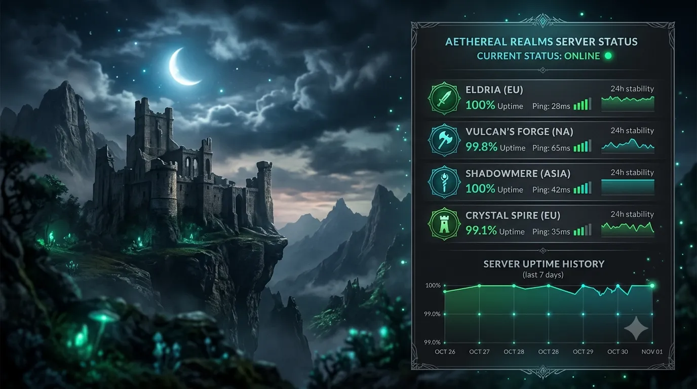 WoW‑Status — Serverstatus, Uptime & Community‑Guides für World of Warcraft